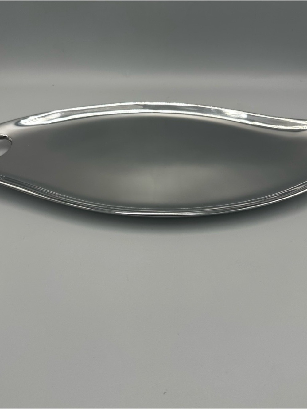 Nambe Portables Silver Alloy Sculptural Portables Serving Tray 15” NIB Modern - Picture 4 of 16